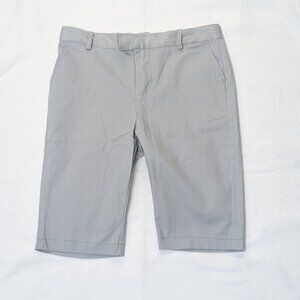 Minilli Boys Cotton Stretch Dress Shorts Flat Front Light Gray Size 10 New